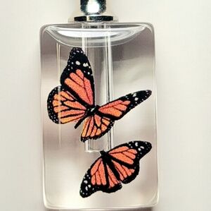 Wish Bottle Necklace Monarch Butterflies